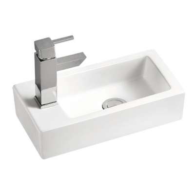 K3019R cheap retangular bathroom mini wash hand wall mounted basin