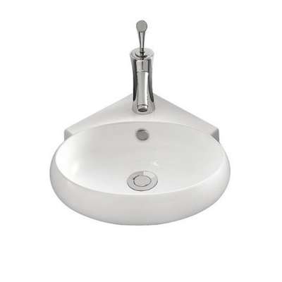 K3016 wall mounted small ceramic bathroom corner basin