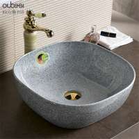 High quality stable productivity no hole round ceramic art colour table wash basin for sale