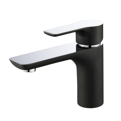 KF2200 wholesale matt black brass bathroom basin faucet