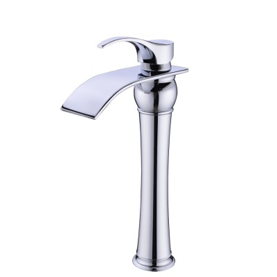 KF2005 manufacture expensive hot and cold water bathroom waterfall faucet