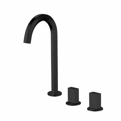 KF8808 espensive deck mounted black bathroom modern faucet